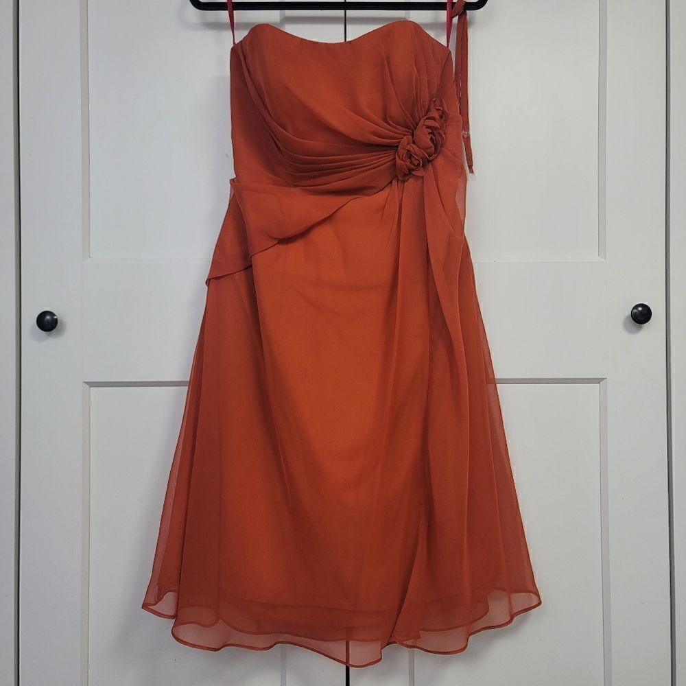 Impression BRIDAL formal rust dress, size 14